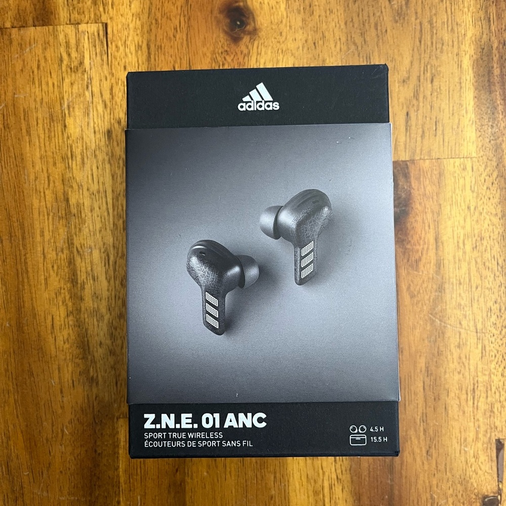Adidas Black Wireless Earbuds Box